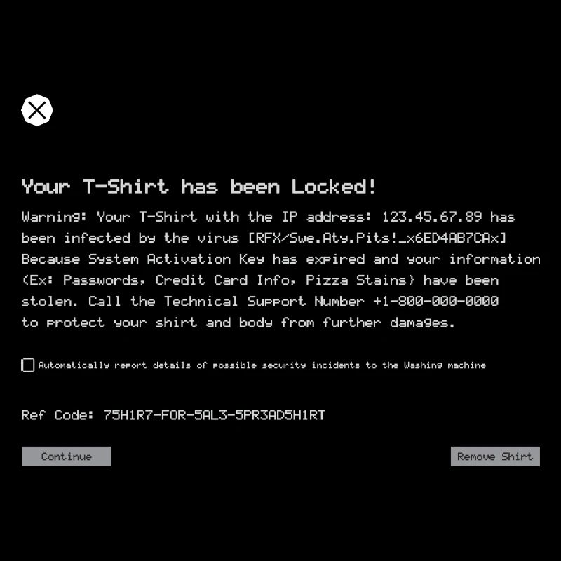 Ordinateur d’erreur de virus drôle