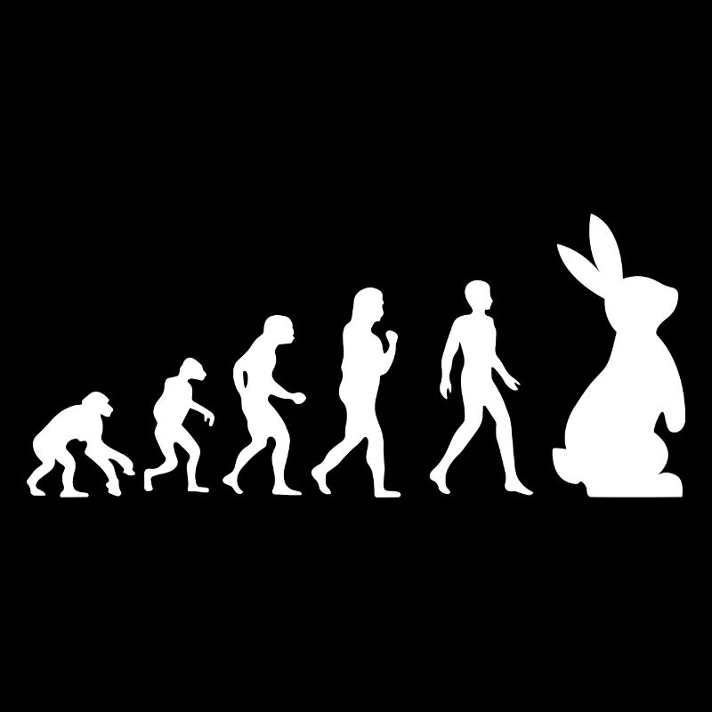 Évolution Lapin de Pâques Cadeau Lapin Drôle