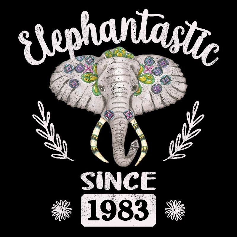 Eléphastrastique depuis 1983, Tête d’Eléphant Décorée
