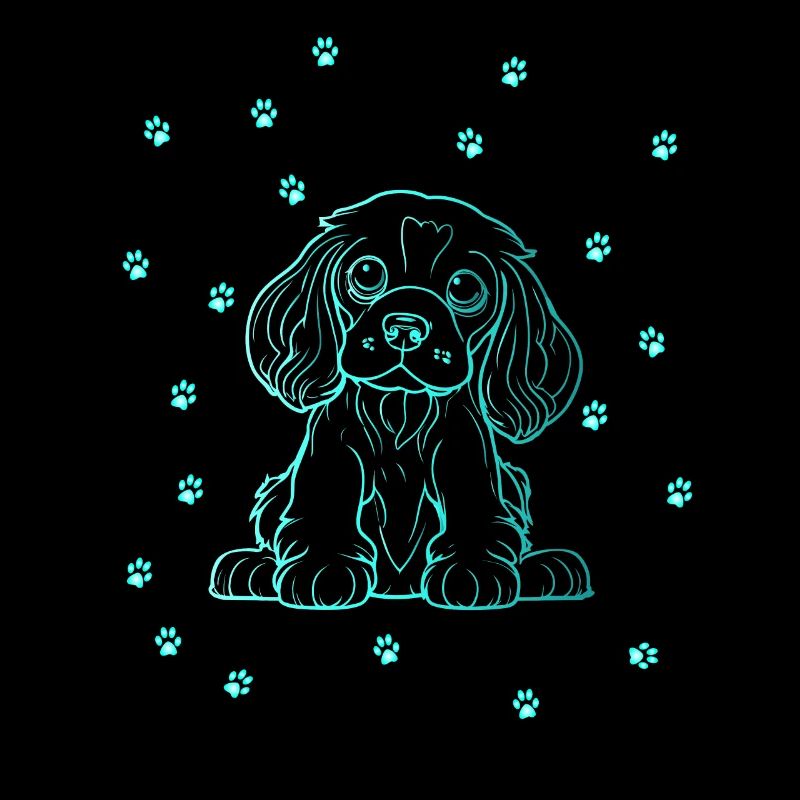 Cocker Spaniel with small paws