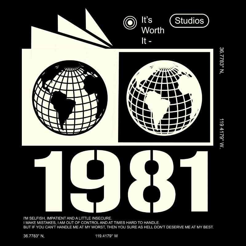 Vintage 1981 Retro Birthday Gift 1981