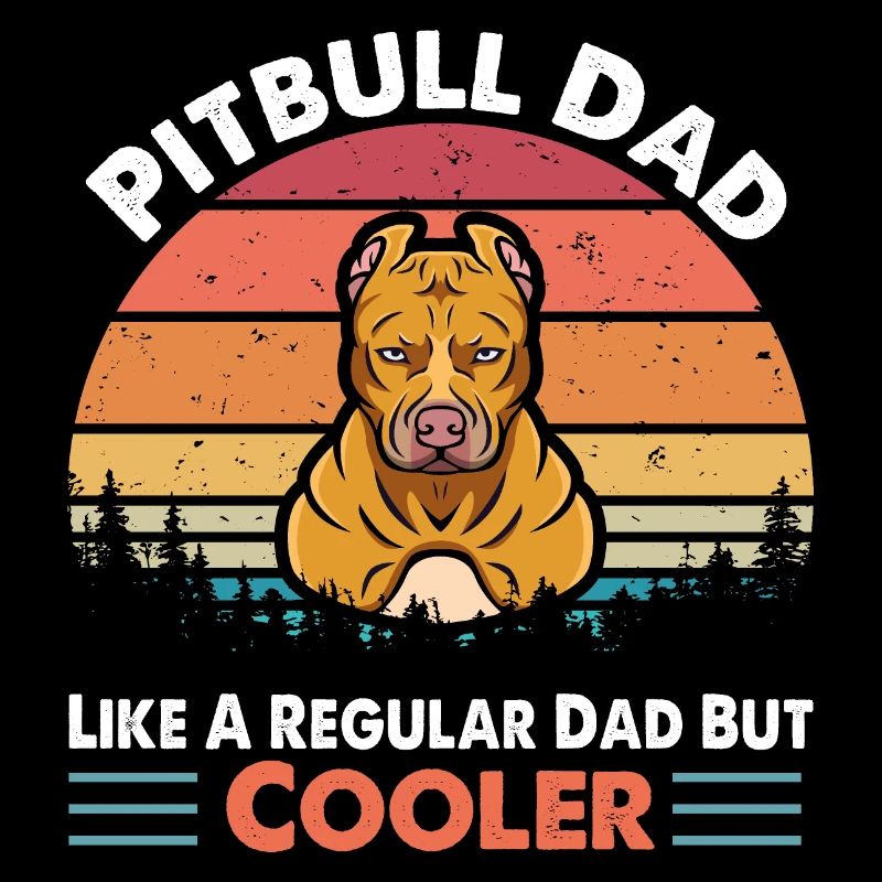 Pitbull dad like a regular dad but cooler