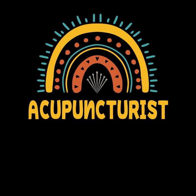 Acupuncteur mignon Boho Rainbow TCM