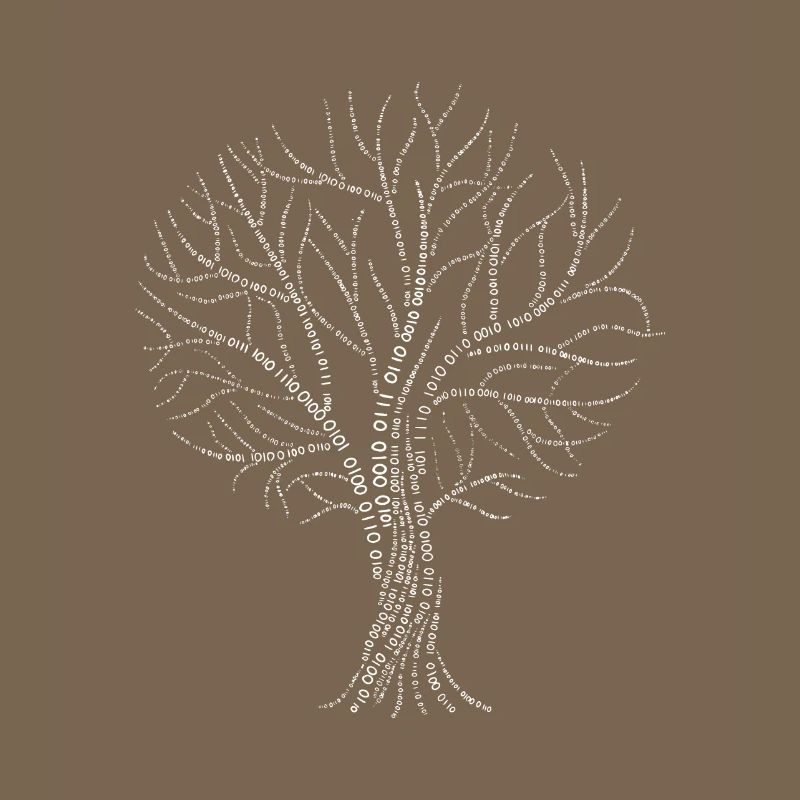 Arbre binaire Zéro Un Code Cadeau branche branche