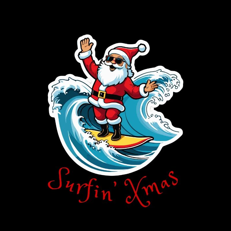Père Noël surf