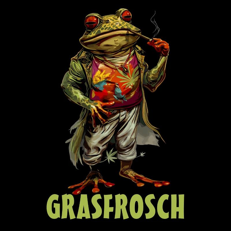 Stoner Cannabis Hashish Grass Frog Tetrahydro