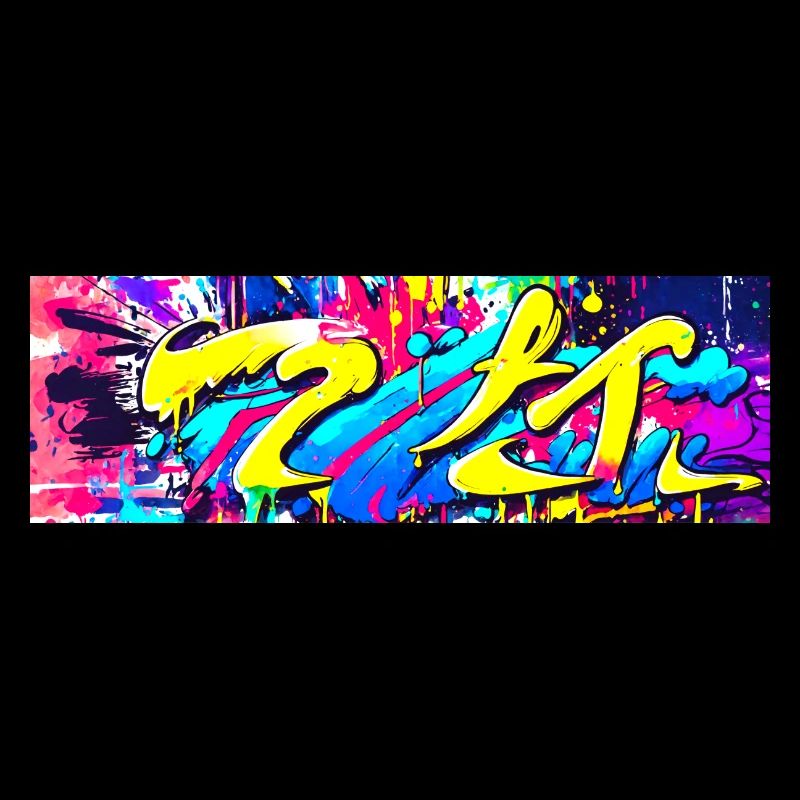 Graffiti tache de couleur Streetart