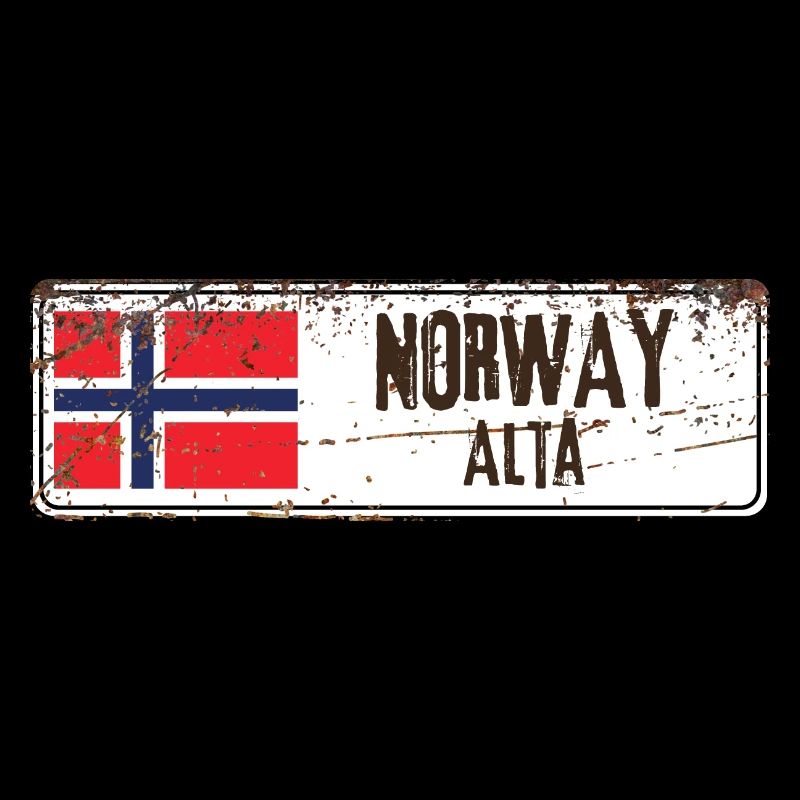 Drapeau de la Norvège Alta