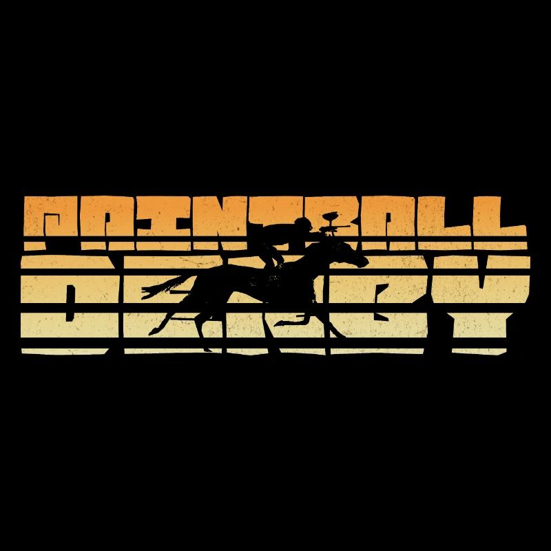 Derby de paintball sur une grille de coucher de soleil