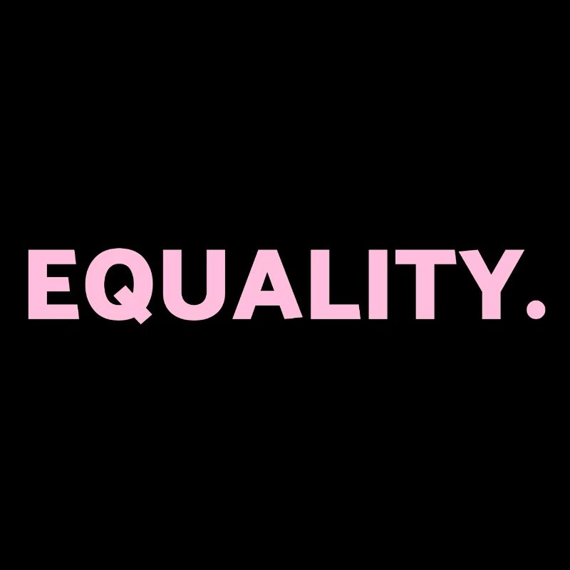 EQUALITY pink text LGBTQ Pride Month