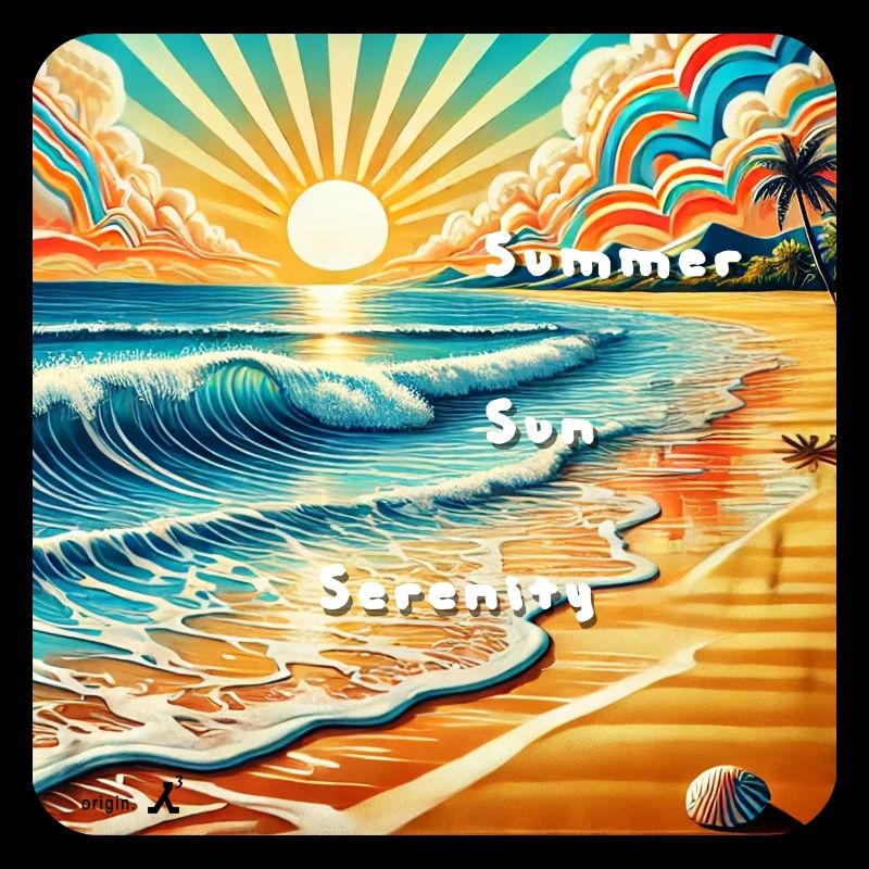 Plage au coucher du soleil