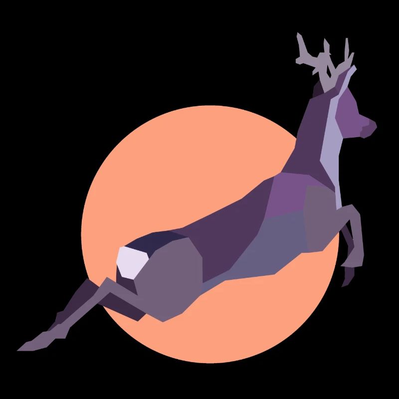 Sunset Deer,