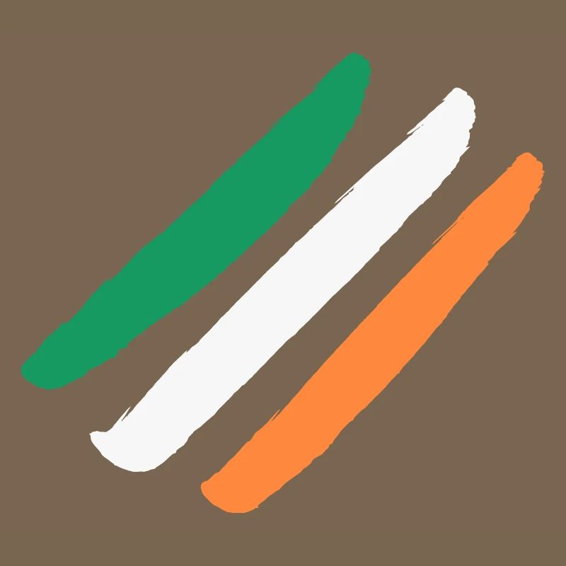 Irlande / Drapeau de l’Irlande - Diagonal - Élégant