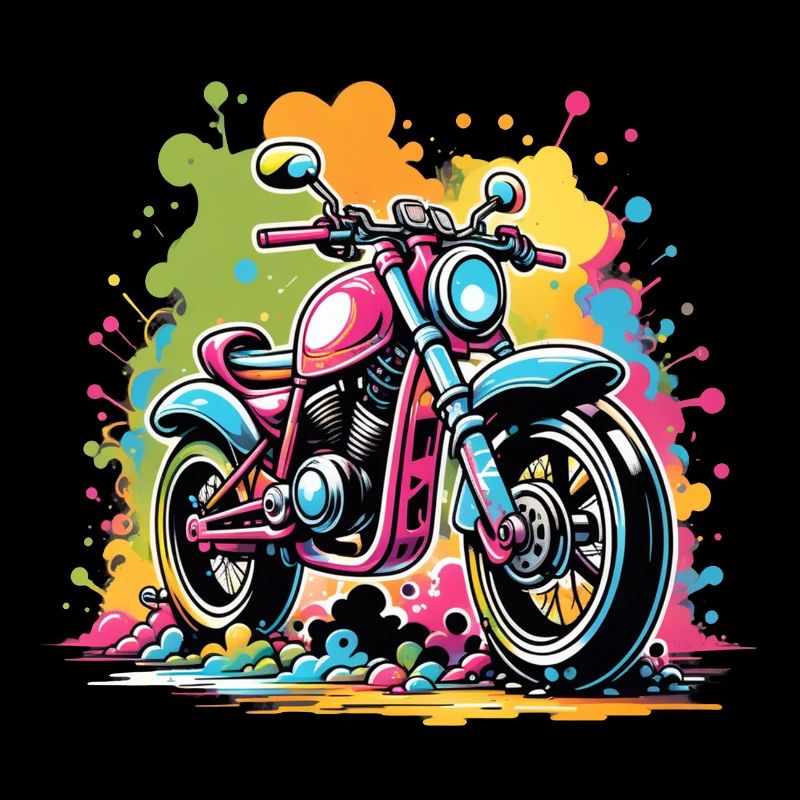 Motorcycle - Biker - Graffiti