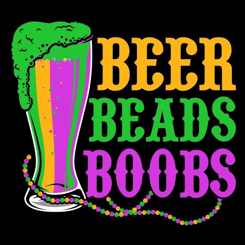 Beer Beads Boobs Carnival Mardi Gras