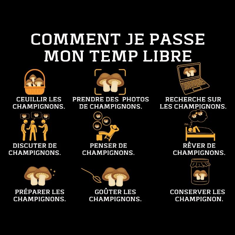 Champignon Cueillette Ramasseur Champignons