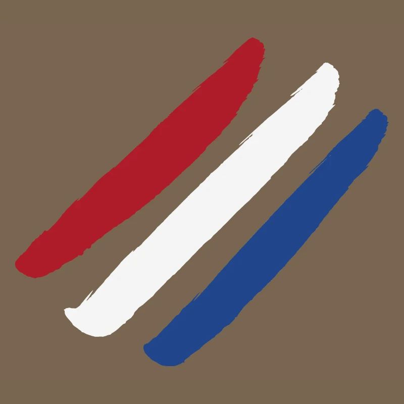 Drapeau des Pays-Bas - Rayures de style