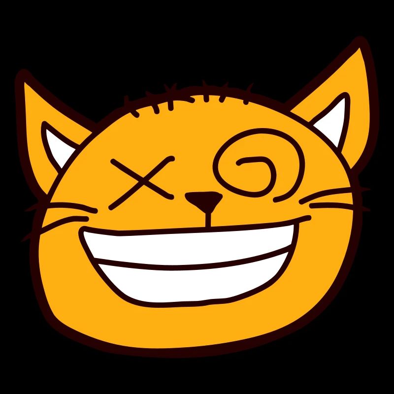 Insane Cat Squints Funny Crazy Grimace