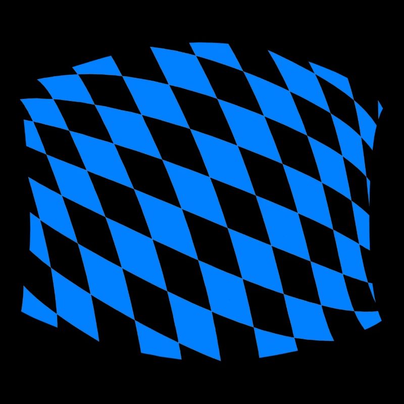 Masque de visage bavarois drapeau blanc bleu blason losange