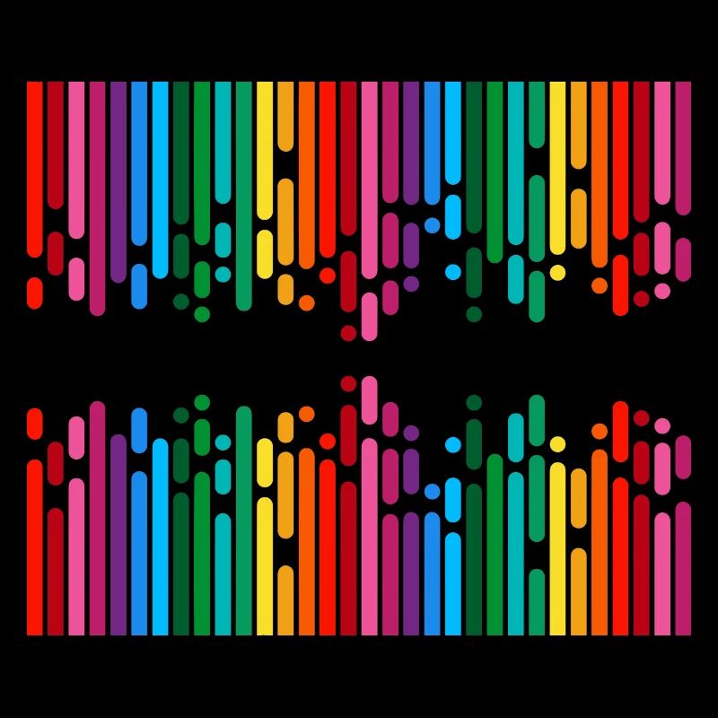 Lignes colorées