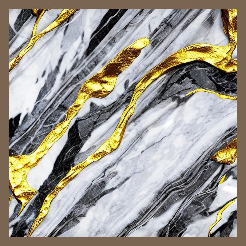 Marble gold structure