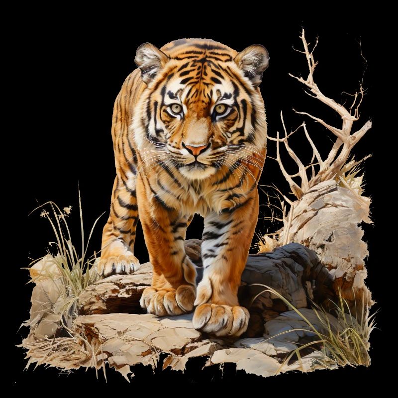 The striped pattern makes a tiger famous