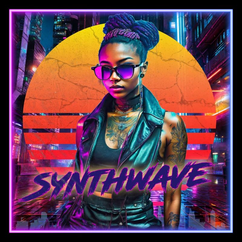 Synthwave Neon Girl