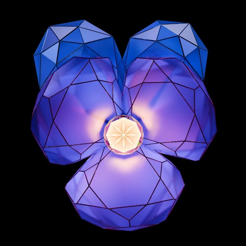 Violet Crystal Bloom