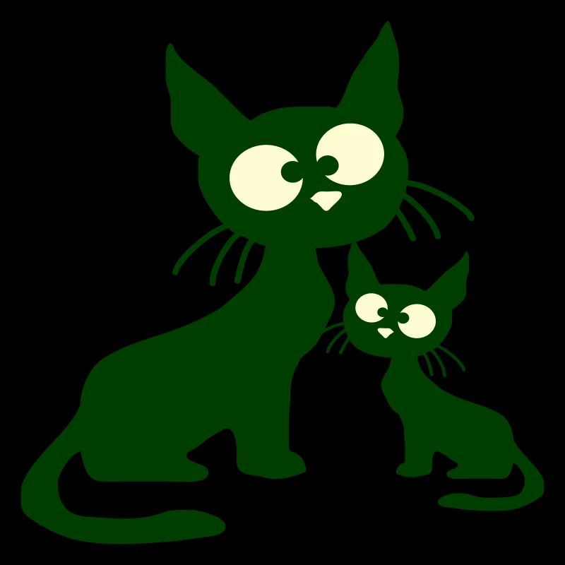 Crazy Cat Mom Dad Kitten Kid Kitten Fun