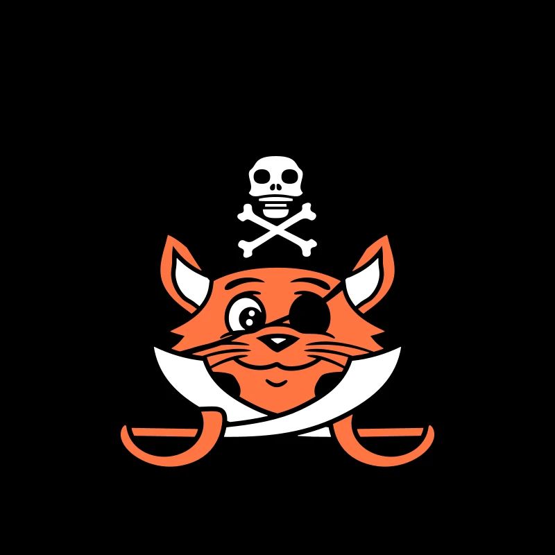 Pirate Cat Saber Volant Buccaneer Eye Patch