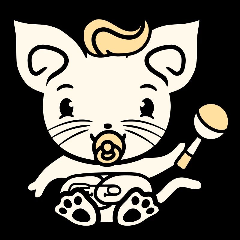 Bébé chat mignon sucette chaton hochet enfant