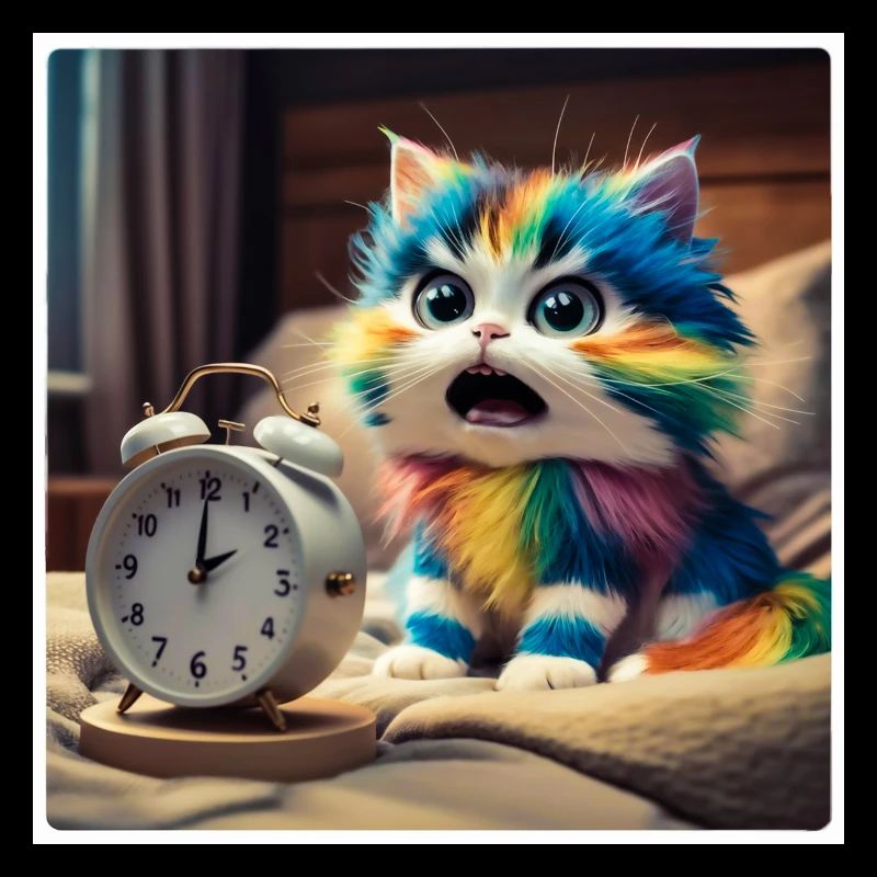Chat avec réveil