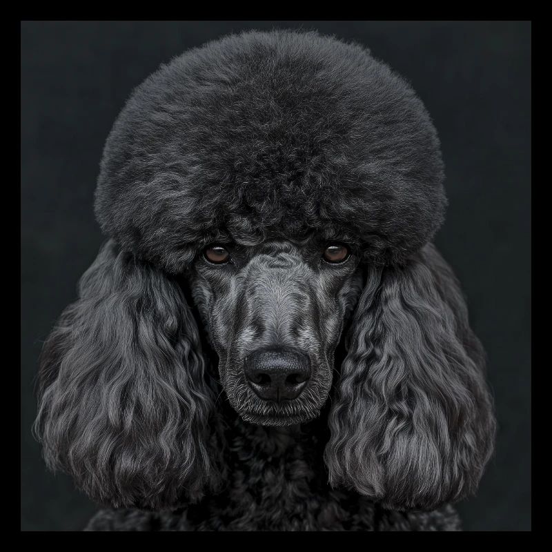 Black Animals - Black Poodle