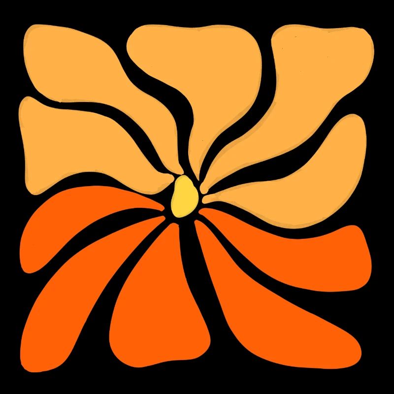 Fleur Abstraite Eclatante- Design Floral Moderne