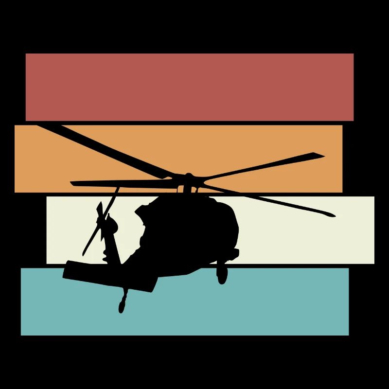 Hélicoptère Pilote d’hélicoptère Rétro