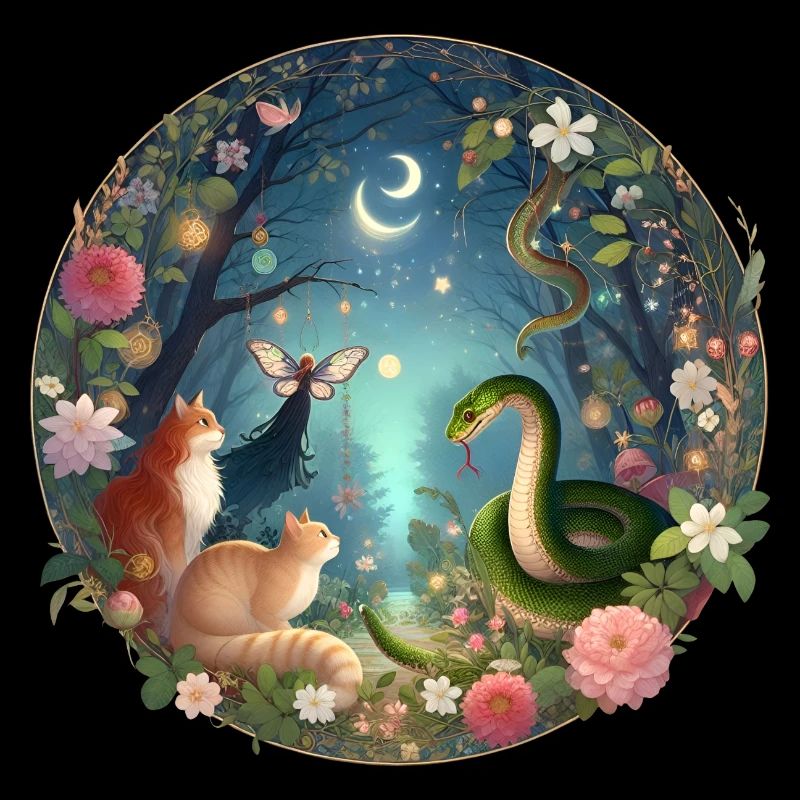 Rassemblement dans la forêt des contes de fées