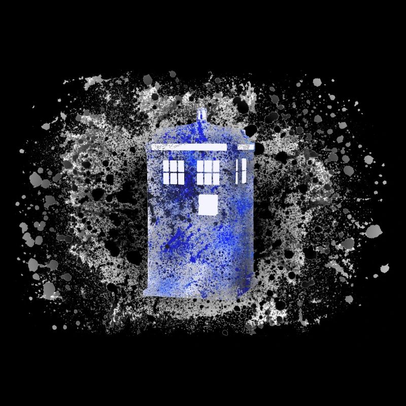 Tardis Paint Splatter