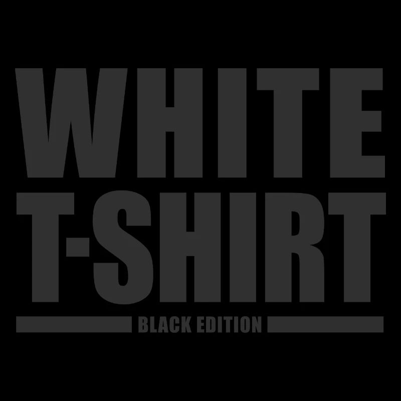 White T-shirt Black Edition