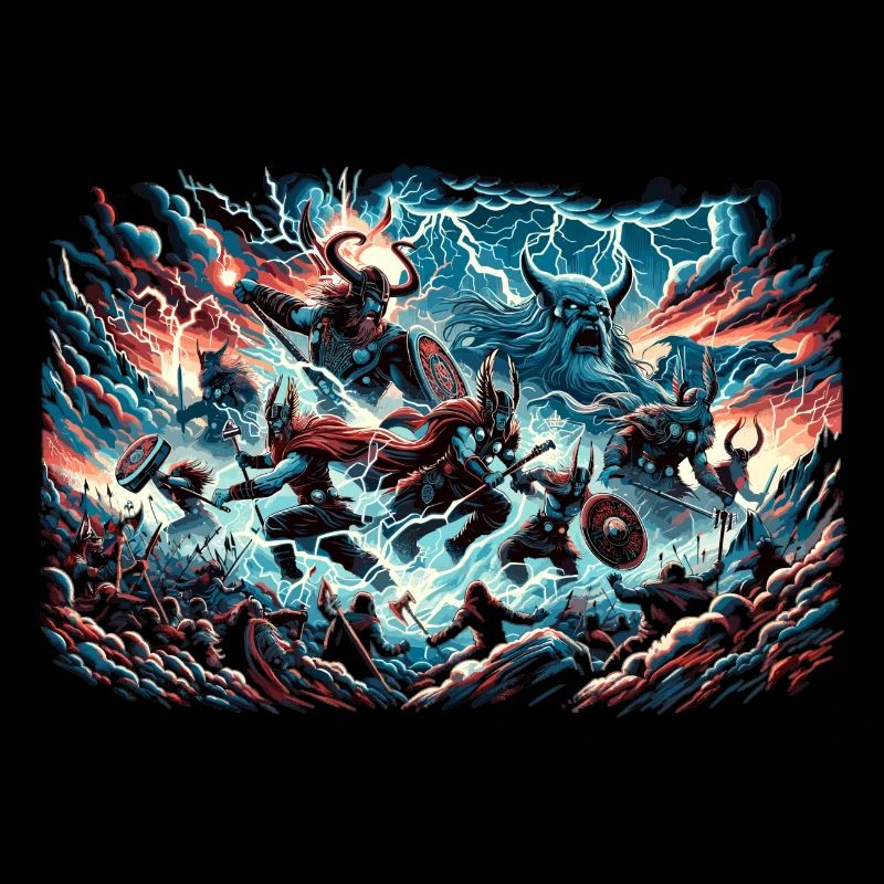 Bataille des dieux vikings pour Midgard