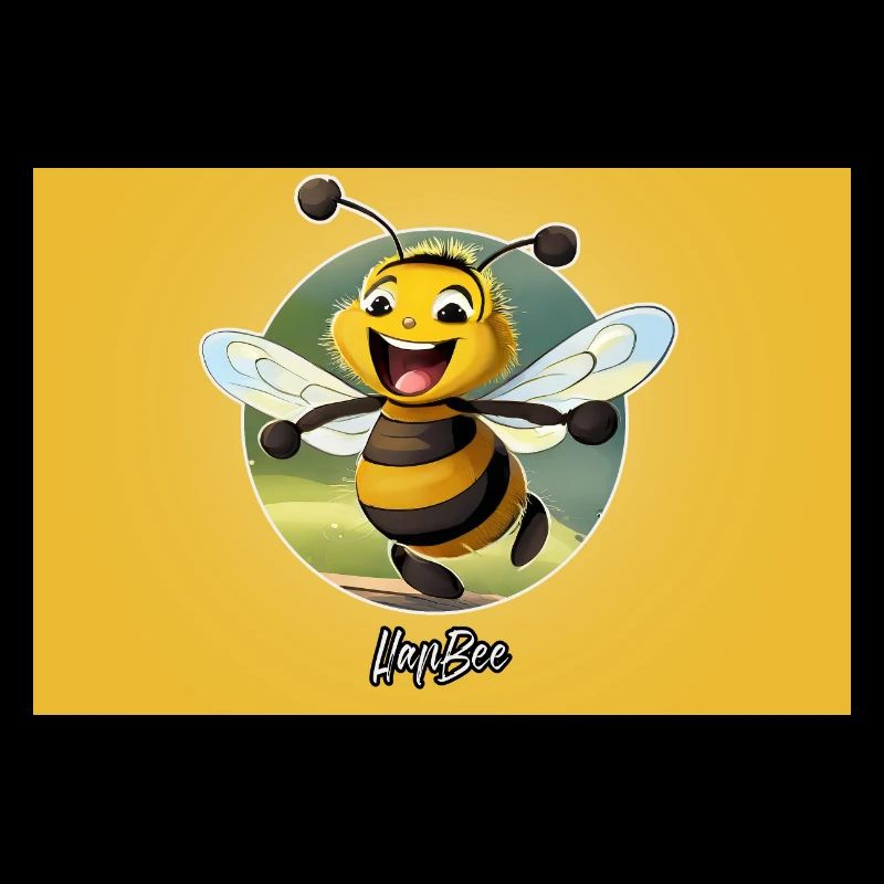 Pun ambiguous expression – HapBee (Happy Bee)