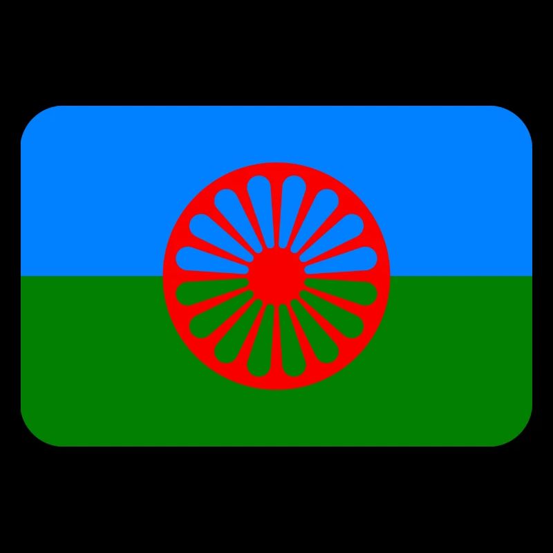 ROMANI FLAG round corner 400 dpi