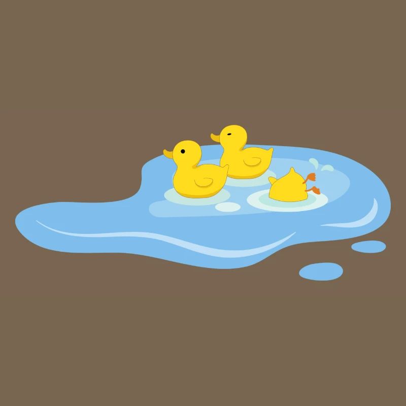 Canards dans une mare