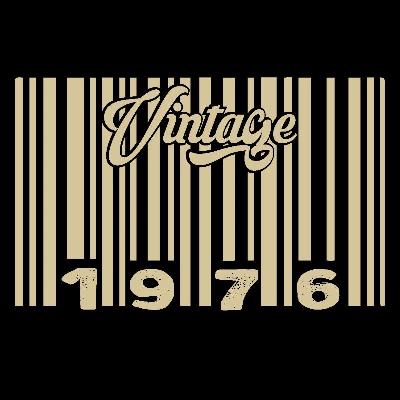 Vintage 1976 Barcode 1976: Year 2025.