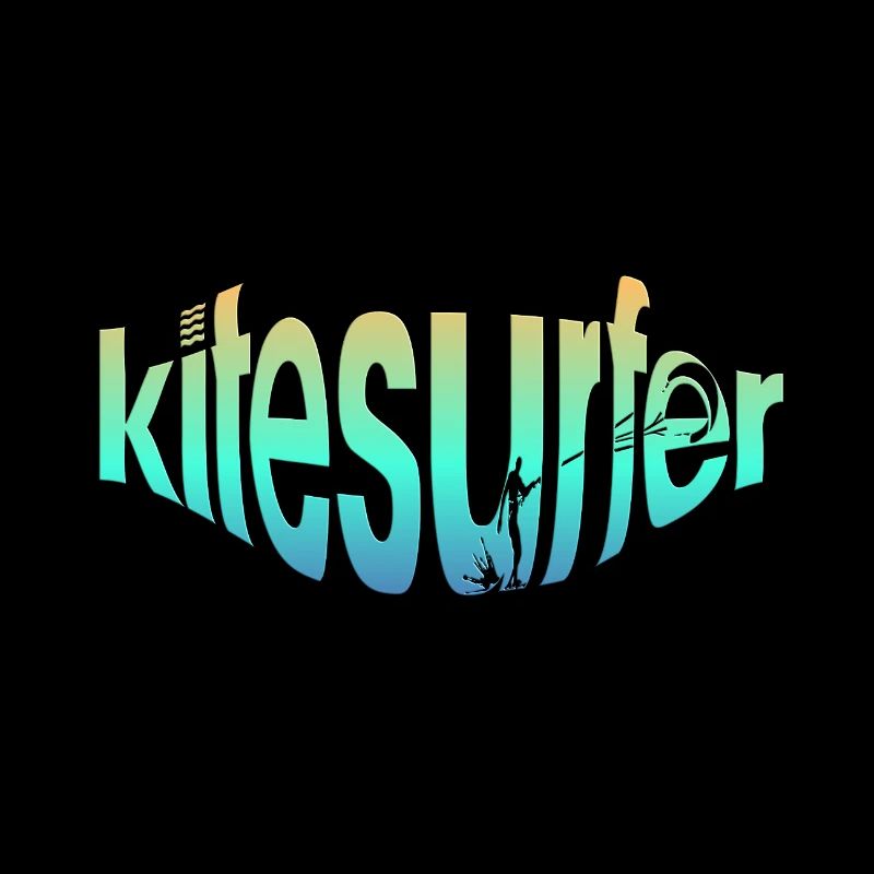 Kitesurfer in writing
