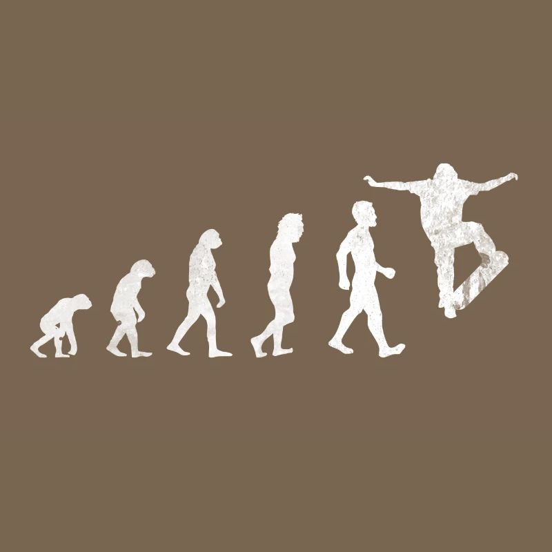 Skateboarder Skater Longboard Gift Evolution