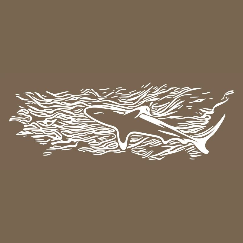 Silhouette de surface de requin