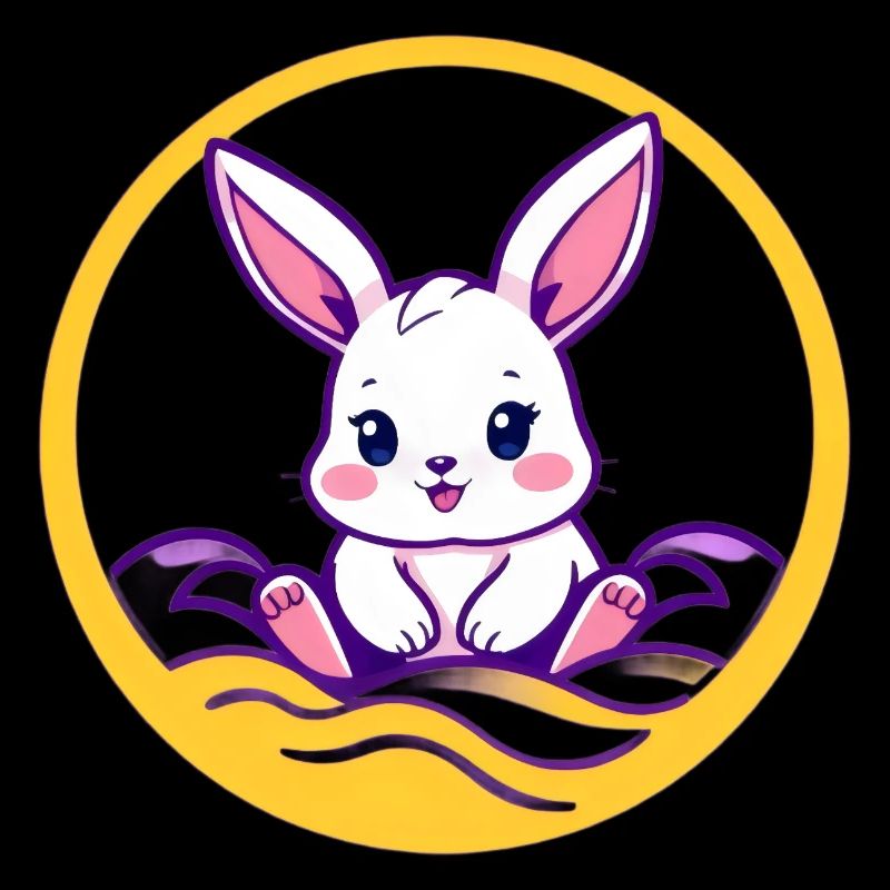 Lapin mignon, lapin de Pâques mignon, lapin