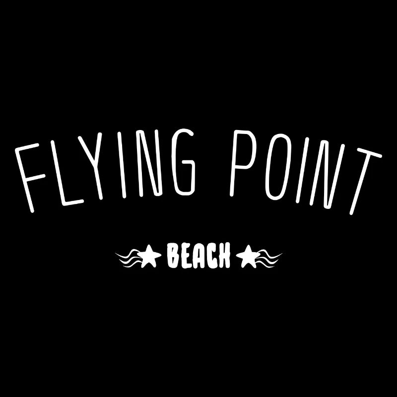 Flying Point Beach idée de cadeau de lettrage