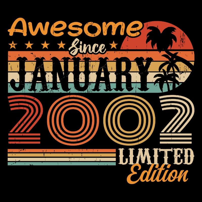 Cadeau d’anniversaire - Né en janvier 2002