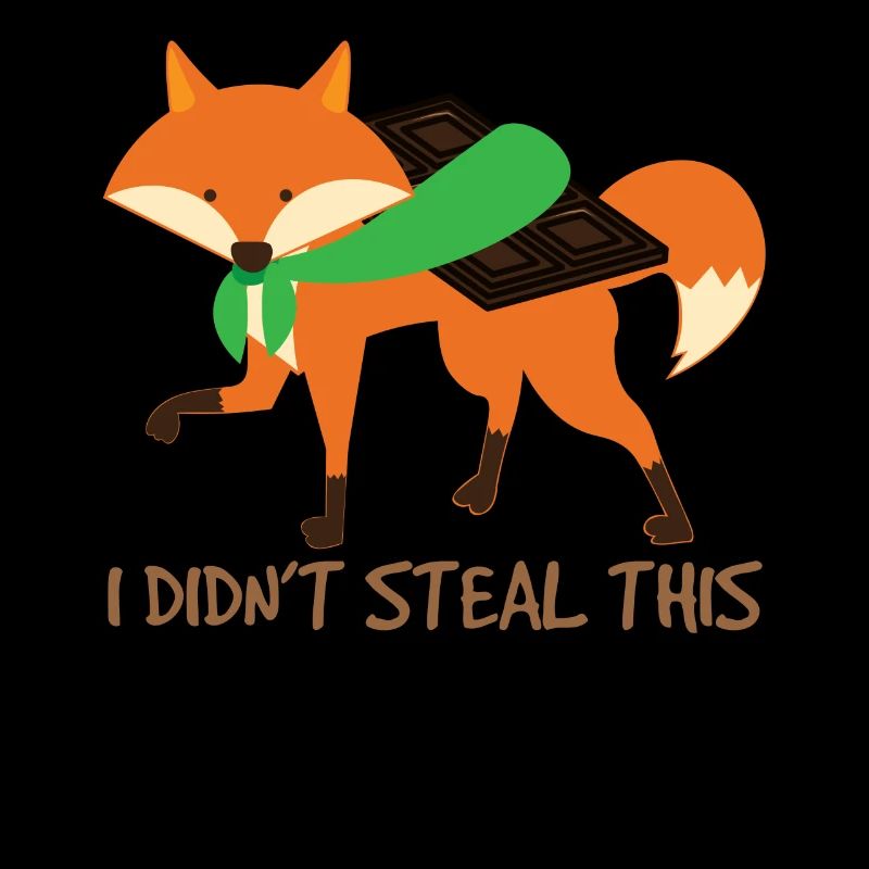 Lustiger Fuchs Fox Schokolade Trend Fun Geschenk